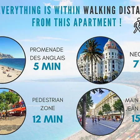 Apartment Nestor&jeeves - Citronnier Azur - - Close Sea - Balcony *